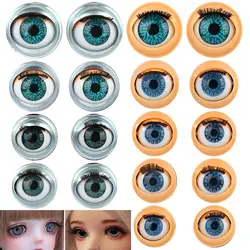 Doll Eye Accessories Doll Eyechips Doll Rolling Eyeballs DIY Doll Eyes Simulation Active Eyeball with Eyelashes