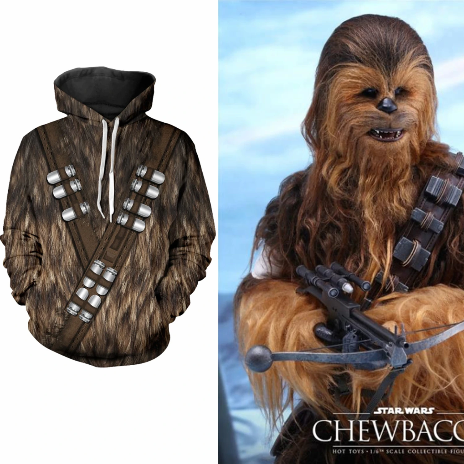 Sudadera con capucha de Star Wars Chewbacca Warrior Chewie para adulto, chaqueta de Cosplay, jersey con capucha, ropa deportiva para Adolescente, abrigo superior