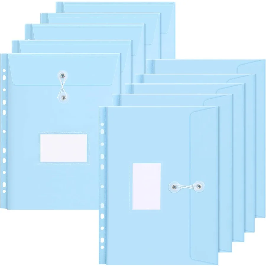 

Expandable Binder Pockets for Letter and A4 Size Colorful Binder Envelopes Pockets Folders Perfect for Organizing Documents Sch