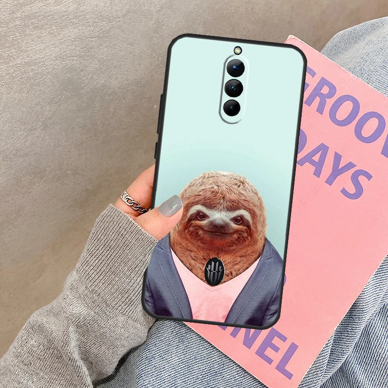 Funny Sloth Phone Case For ZTE Nubia Red Magic 5G 5S 6R 6S 7S Pro RedMagic 8 Pro 6 7 Pro Back Cover