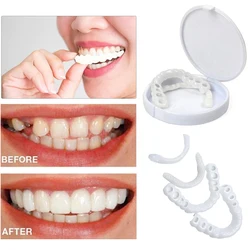 Sdotter Silicone Simulated Braces Upper/lower Dentures Veneers Perfect Veneers Dentures Paste Oral Hygiene Tool Cosmetic Dentist