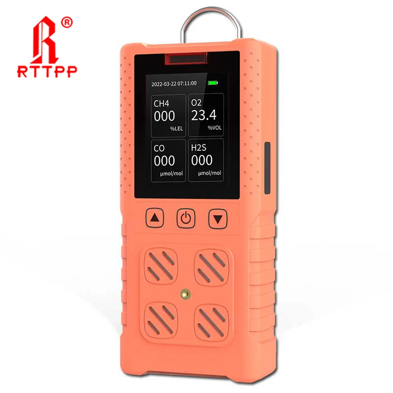 Multi Gas Detector O2 H2S CO LEL 4 in 1 Gas Meter Oxygen Hydrogen Sulfide Carbon Monoxide Combustible Gas Leak Detector