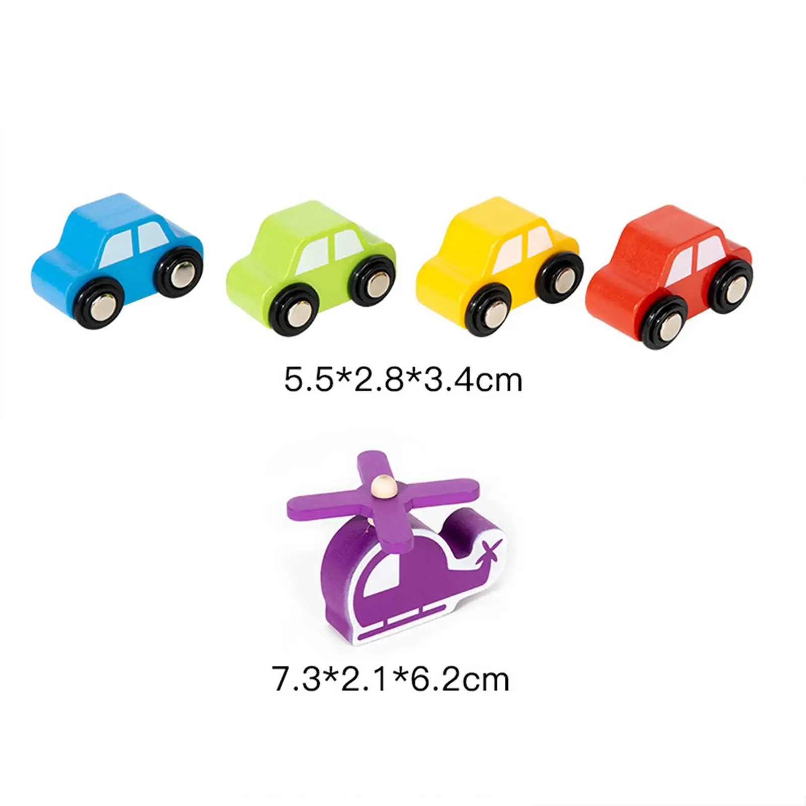 Conjunto de garagem de estacionamento de madeira, estação de gasolina, helicóptero, lavagem de carro, brinquedo de simulação