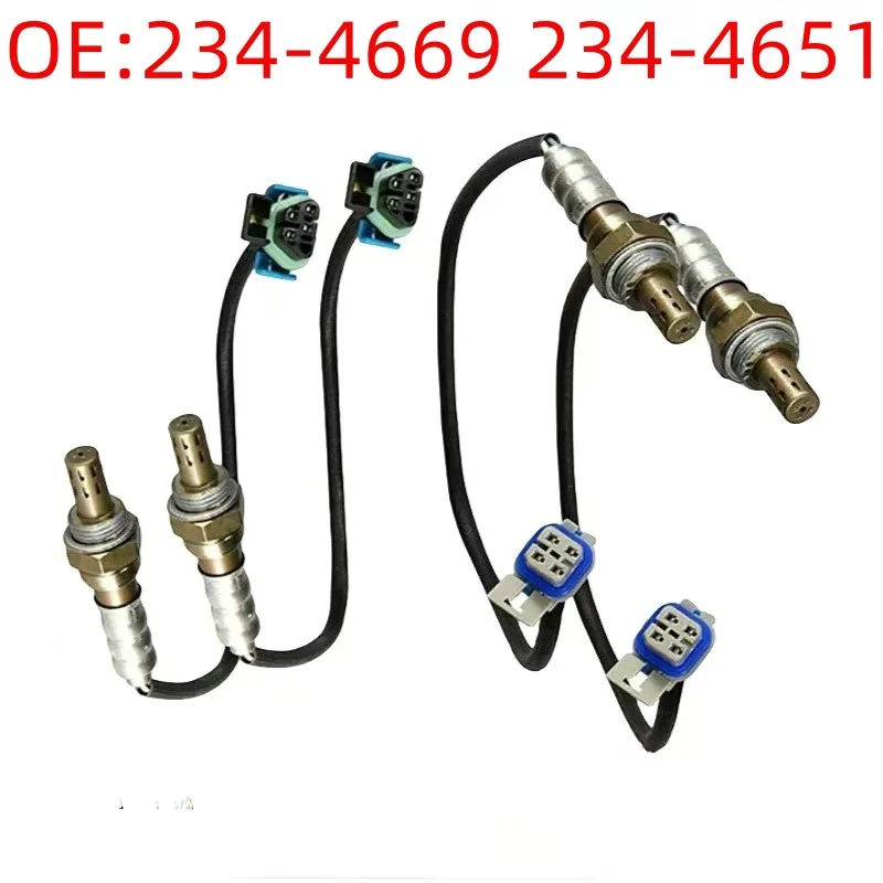 Oxygen Sensor, Part No.234-4669  234-4651, compatible with Chevrolet, 4 pieces including upstream and downstream s