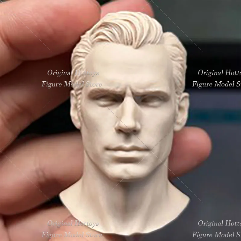 Unpaint 1/6 Scale Male Soldier Batman Head Sculpture Series Classic Movies Hero Head Carving For 12-inch Action Figure Model