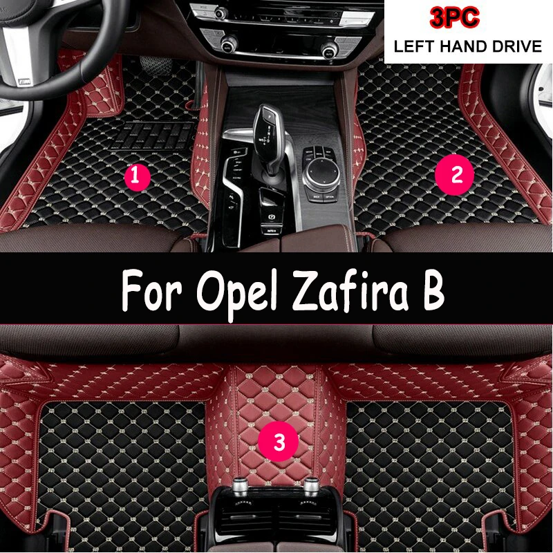 

Автомобильные коврики для Opel Zafira B A05 2005 ~ 2014 7-местный автомобильный коврик, аксессуары для авто Tapis De Sol, автомобильные коврики, напольные автомобильные аксессуары