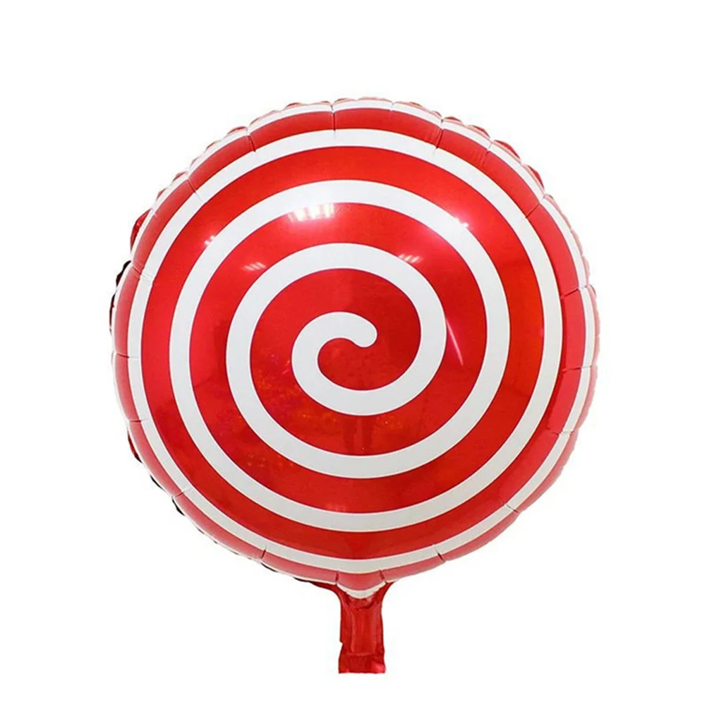 

Lollipop Foil Balloons 18-Inch Lollipop Balloon Birthday Party Decoration Helium Reusable Glossy Red Color