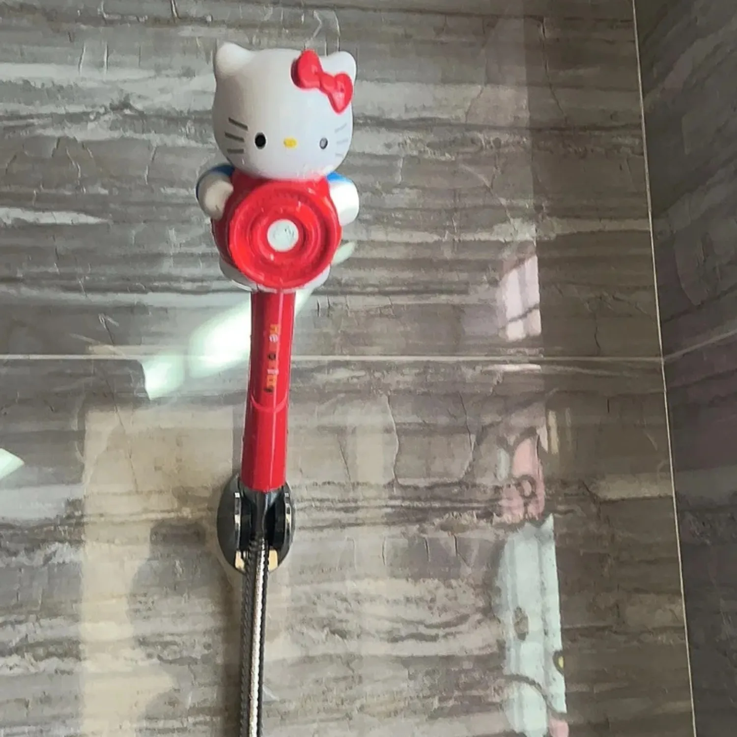 Anime Sanrio HelloKitty Handheld Adjustable Shower Accessories Set for Women Daily Bathroom Cute Kawaii Cartoon Holiday Toys view 6