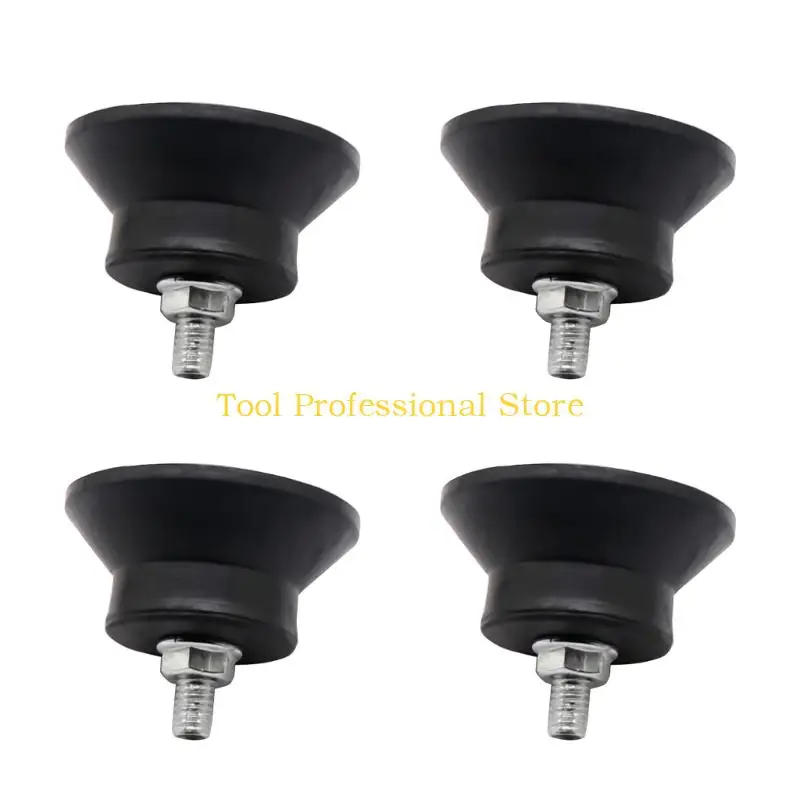 

57QF 4Pcs Nonslip Rubber Shock Pad Air Compressor Rubber Foot Pad Air Compressors Accessories Shockproof Tool Enduring