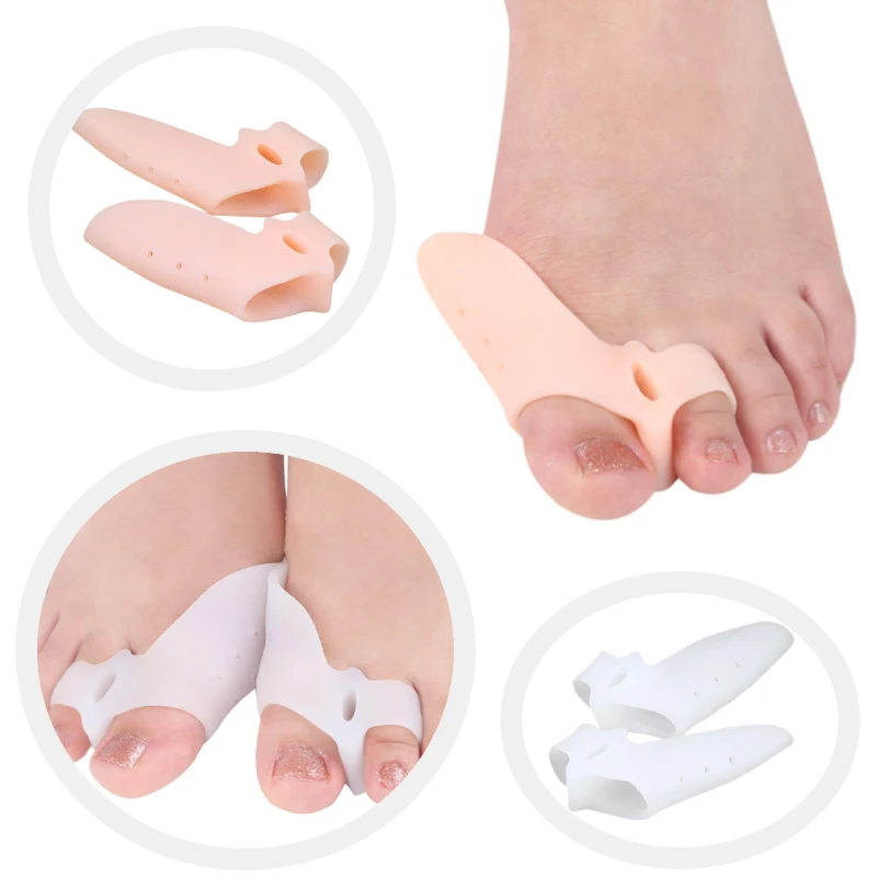 2Pcs=1Pair Toe Separator Protector Hallux Valgus Bunion Corrector Foot Care