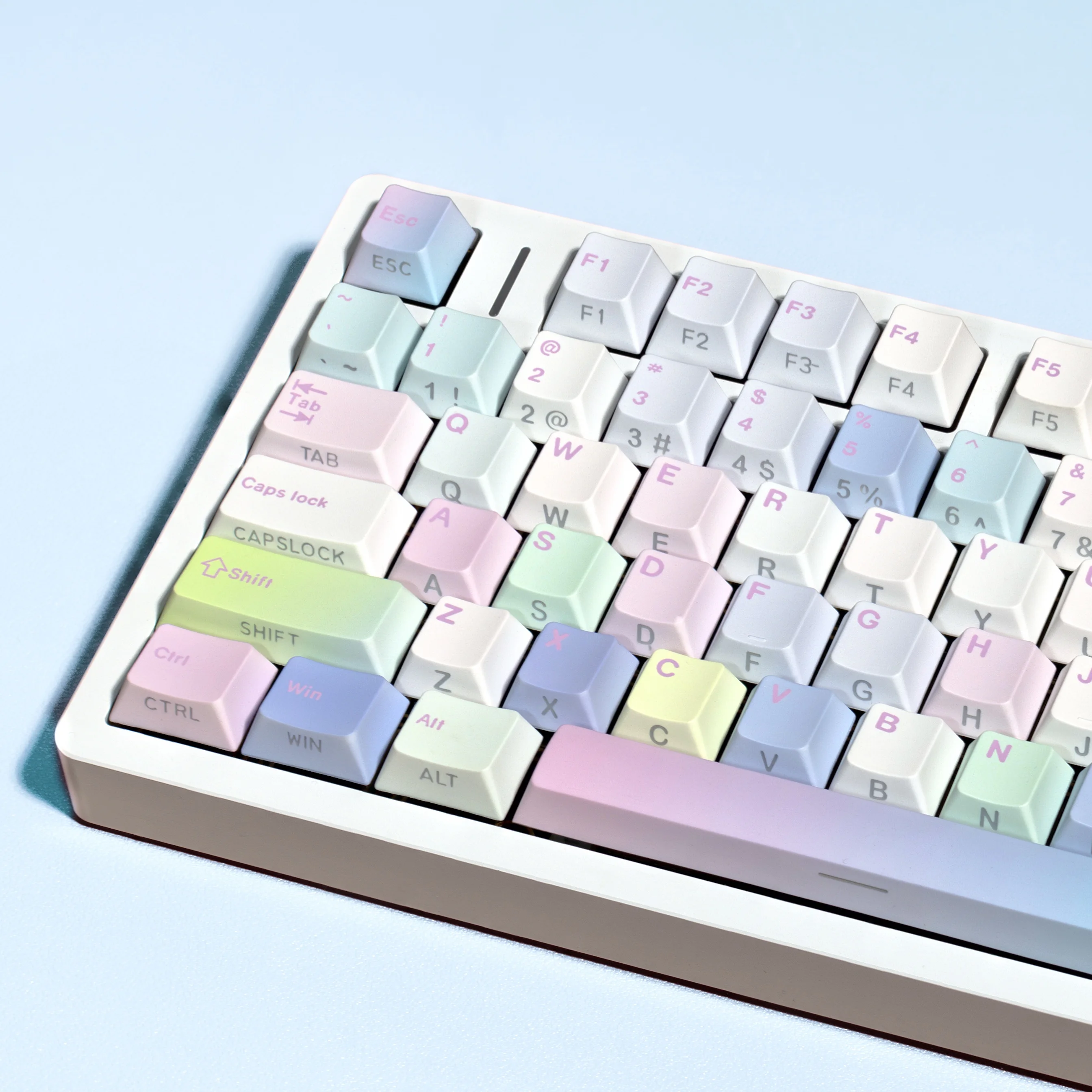 PBT Keycap Shine Through Side Letters Cherry Keycaps ISO German Spanish French Russian Korean For Mechanical Keyboard