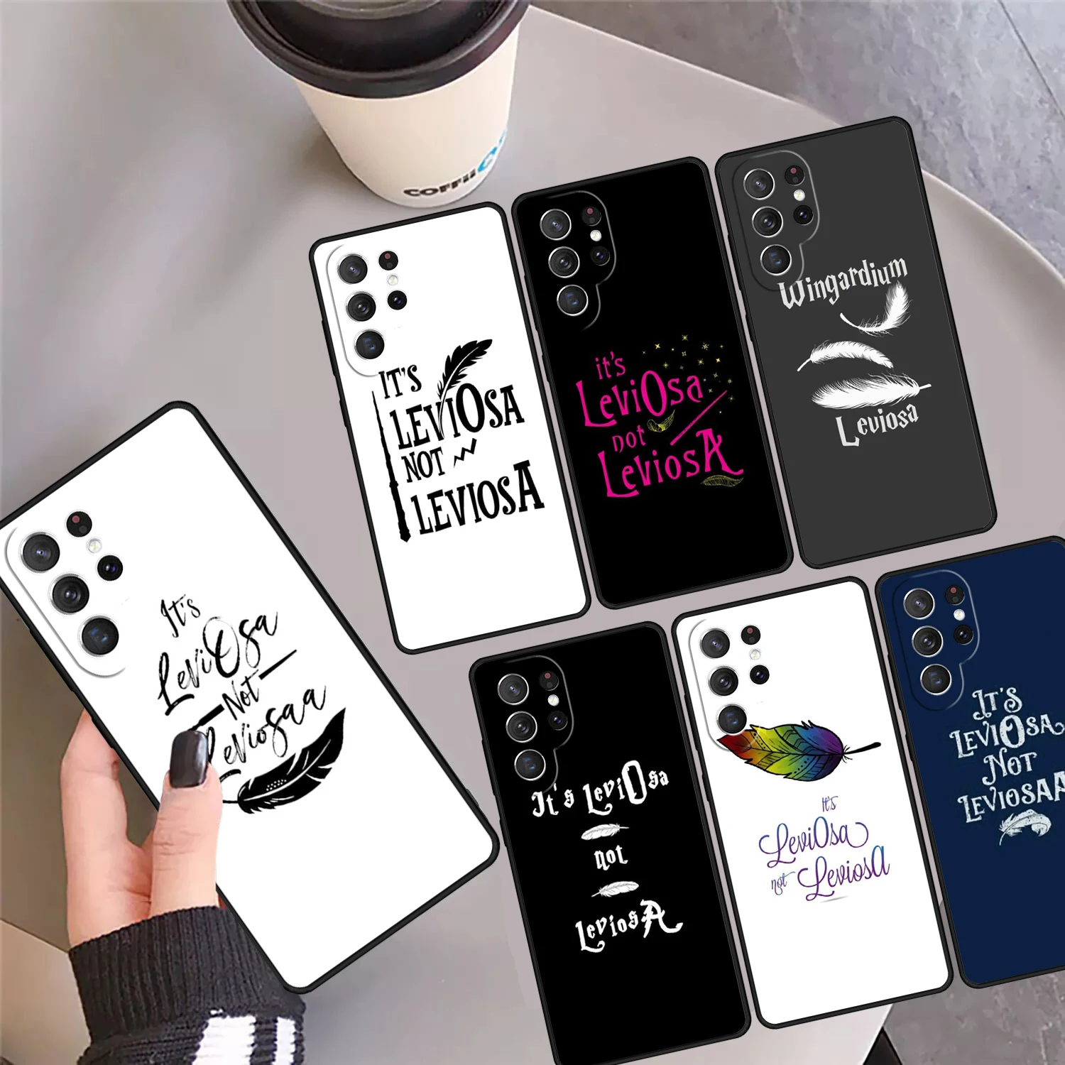 

Чехол для телефона Leviosa Coque для Samsung Galaxy S24 S25 Ultra 23 S22 Plus S21 FE S20 Note 10 Pro Note 20