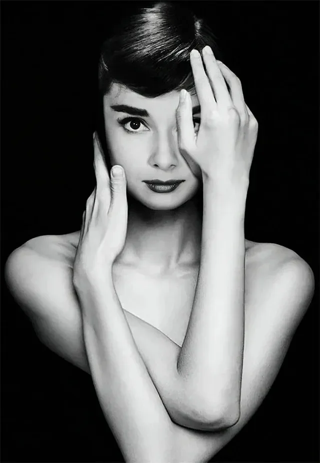 Zwart-wit Audrey Hepburn Klassieke Foto's Canvas Wall Art Foto's Canvas Woonkamer Slaapkamer Woondecoratie Geschenken