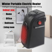Portable Electric Heater, Plug-In Wall Heater for Rooms, Mini Radiator Fan Warmer, Compact Home Heating Appliance