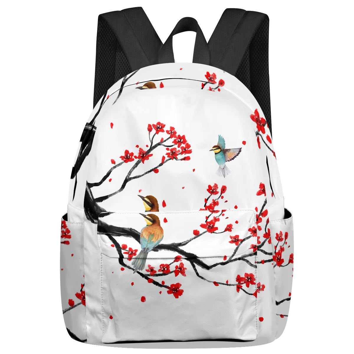 

Chinese Style Flower Bird Feminina Backpacks Teenagers Student School Bags Laptop Backpack Men Women Female Travel Mochila