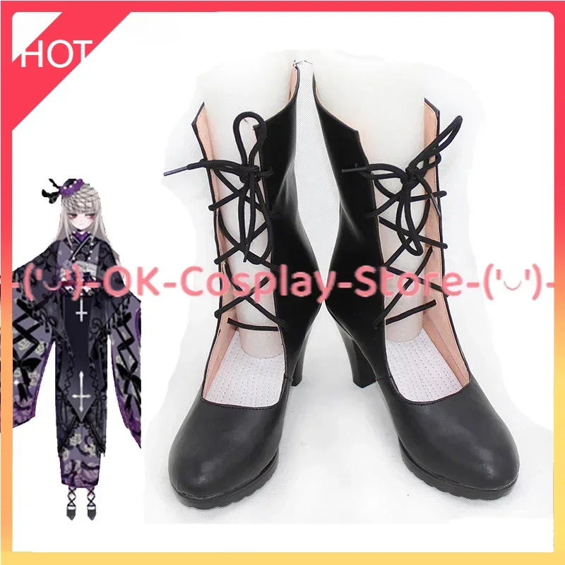 

Anime Rozen Maiden Suigintou Mercury Lamp Cosplay Shoes Halloween Carnival Boots PU Leather Shoes Cosplay Props Custom Made