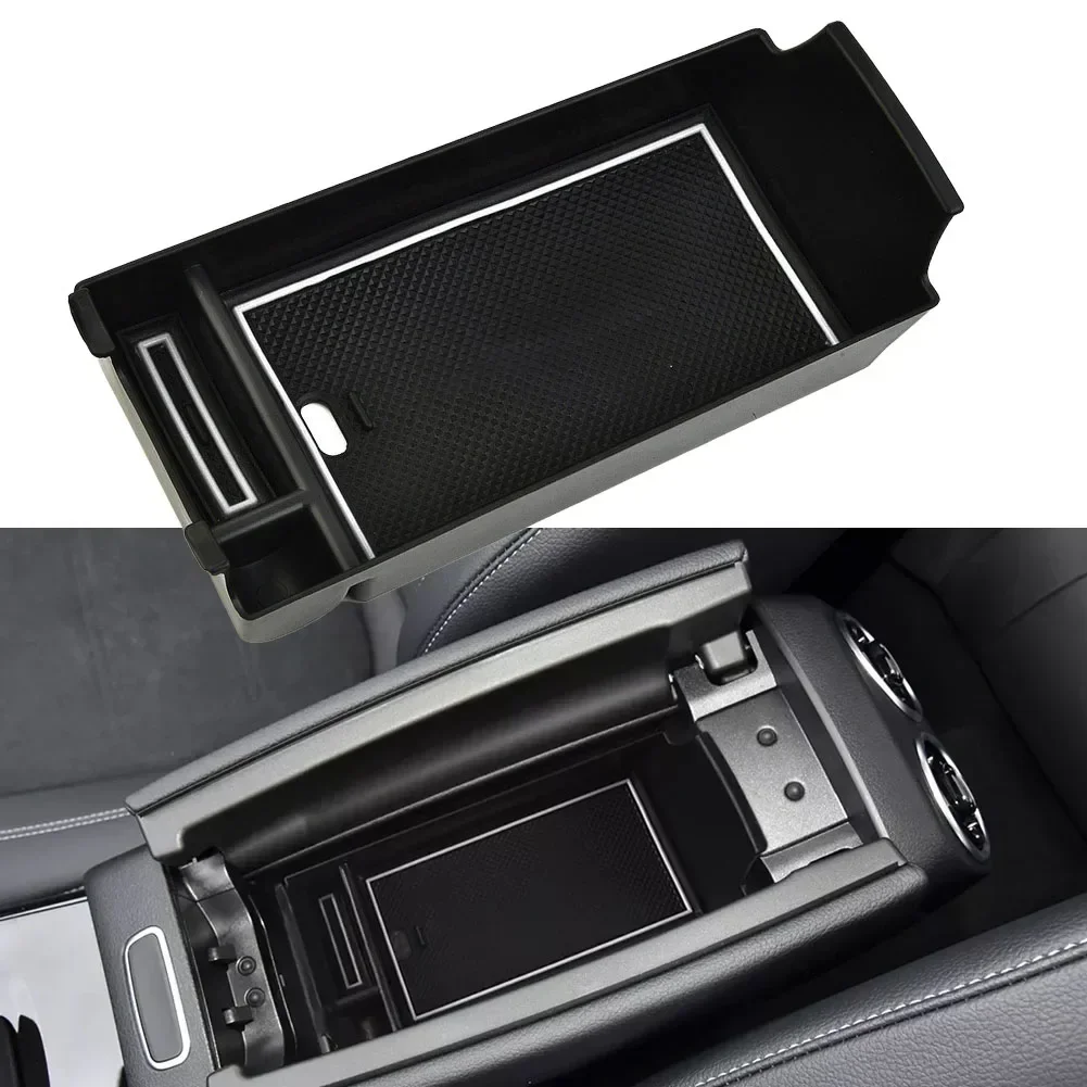Car Center Armrest Storage Box Tray For Mercedes-Benz EQB 300 2022-2024 America Version ABS Storage Box