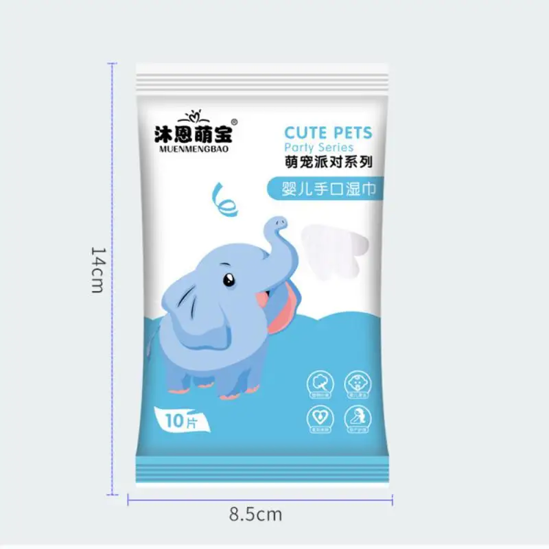 4 Packs Portable Baby Wipes High Quality Soft Non-woven Fabric Wipes Soft Skin -friendly Hand Mouth Wipes Baby Cleaning Wipes