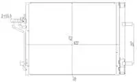 CFR928016 for air conditioner radiator FOCUS III 1117 rec MAX II 11 ecboost