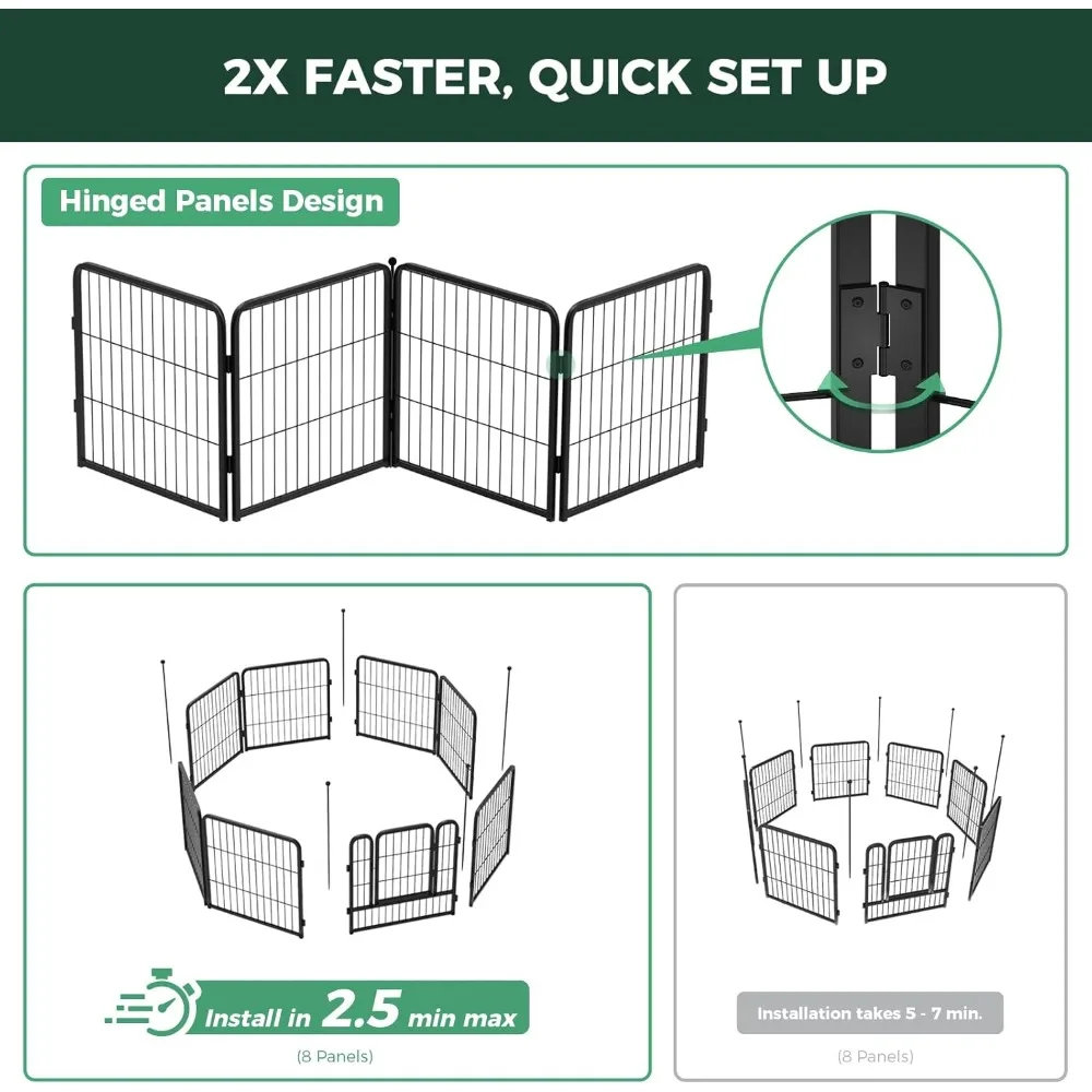 32 polegadas, 16 painéis para cães pequenos e médios