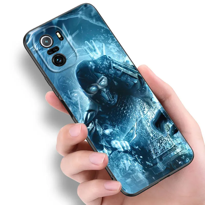 Game Mortal Kombat Black Silicone Phone Case For Xiaomi POCO X3 X4 NFC F4 GT F5 F6 M3 M4 M6 X5 X6 Pro 5G M5 C55 C65