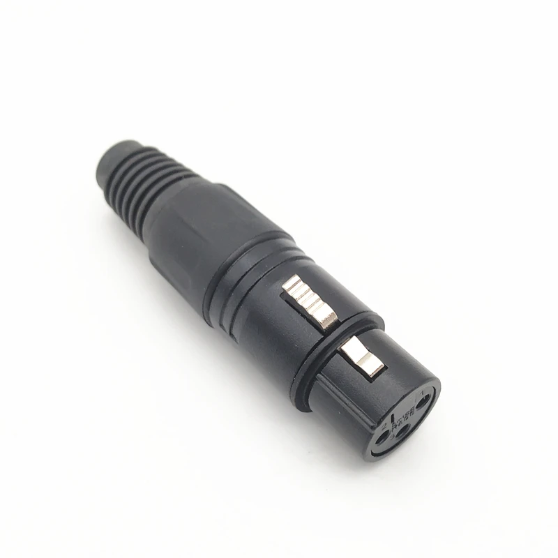 New NEUTRIK XLR Gold-Plated Cannon Plug60PCS/lot Three-Core Cannon Wire Microphone Connector XLR Balanced Wire Plug(Wire OD≤8mm)