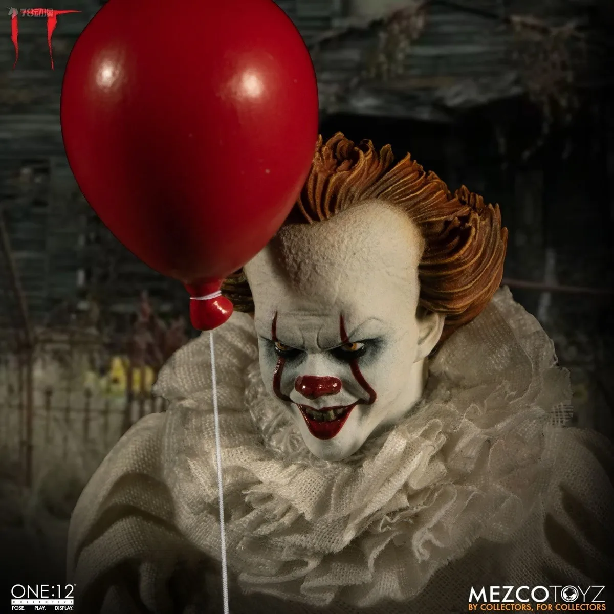 Mezco Toyz الأصلي 1/12 سلسلة صغيرة الحجم مهرج قامت Pennywise أنيمي عمل نموذج لجسم اللعب الحلي هدايا للأولاد