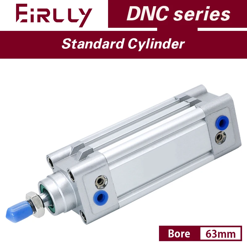 

DNC Series Aluminum Standard Air Cylinder Bore 63mm DNC-63-50-PPV-A Double Acting Pneumatic Cylinder