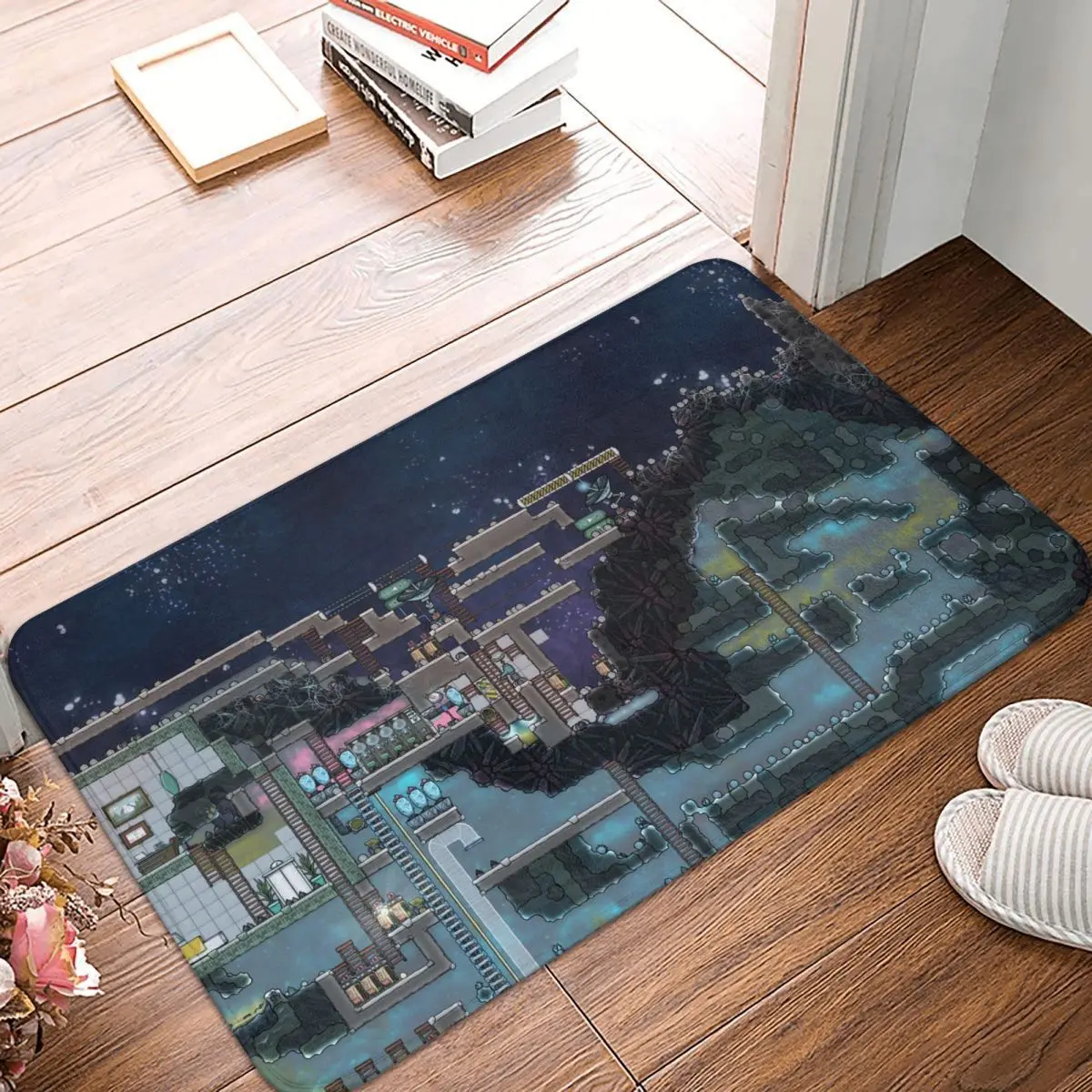 Underground Kitchen Non-Slip Carpet O-Oxygen Not Included Bedroom Mat Welcome Doormat Home Decor Rug