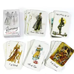 10,3 * 6 cm Wybieg Tarot 78 kart modny styl tarota Pachnąca tożsamość, która lingers inward Wróżenie Gra Narzędzia do wróżenia