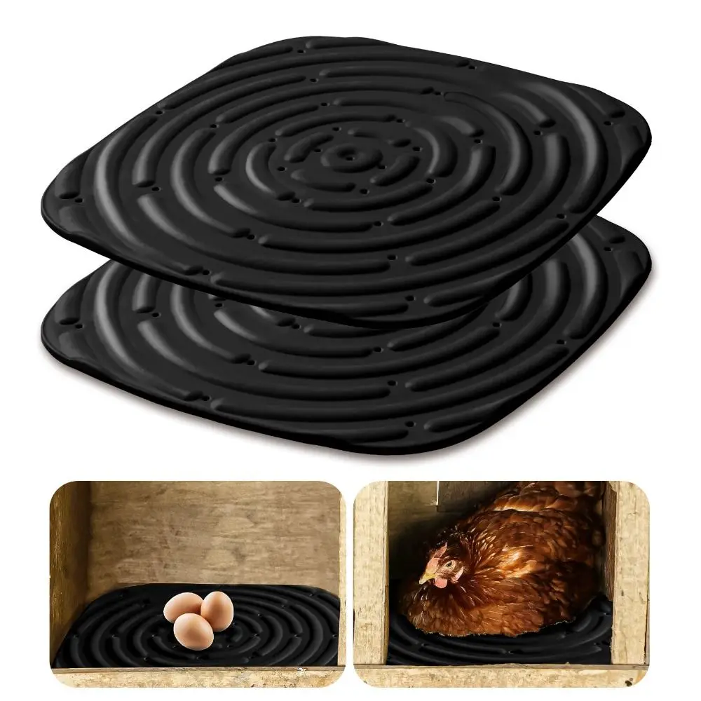 2/4pcs Reusable Chicken Nesting Pads Washable Heat-resistant Chicken Bedding Mats Sponge Waterproof Nest Box Pad