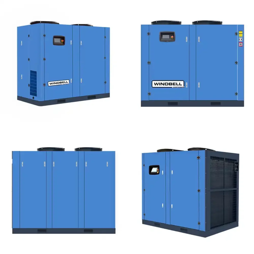 TENGFEI Two Stage Fixed Speed Screw Air Compressor for 75 kW 100 and 55 kW 75 Industrial Use Heavy Air Compressor