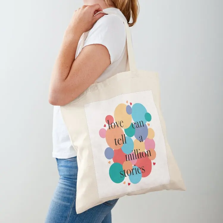 

Love Can Tell a Million Stories / Falsettos Dots Tote Bag shopper bag women canvas Women's shopper bag foldable reusable