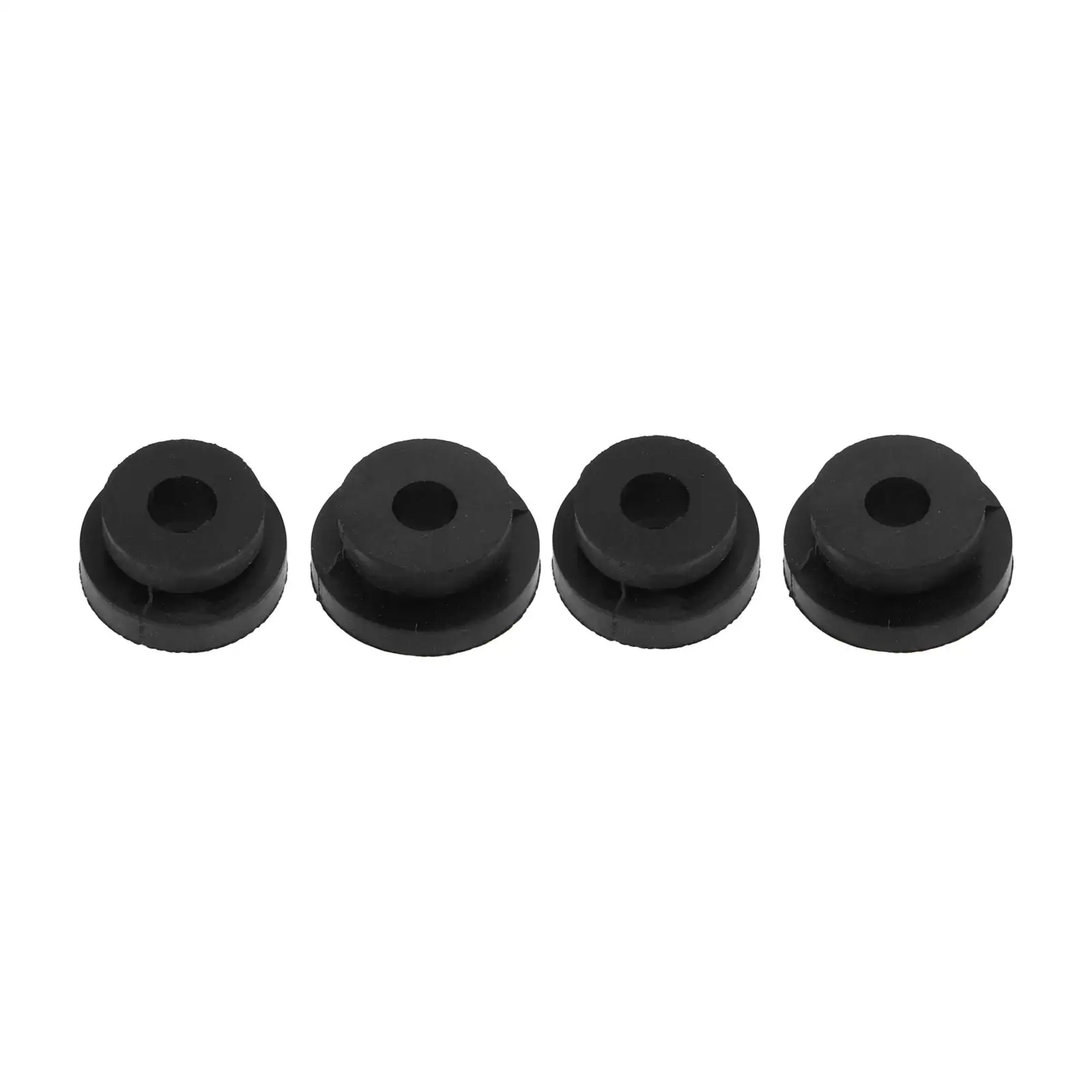 4 Pieces Black Radiator Mounting Rubber Grommets Durable for