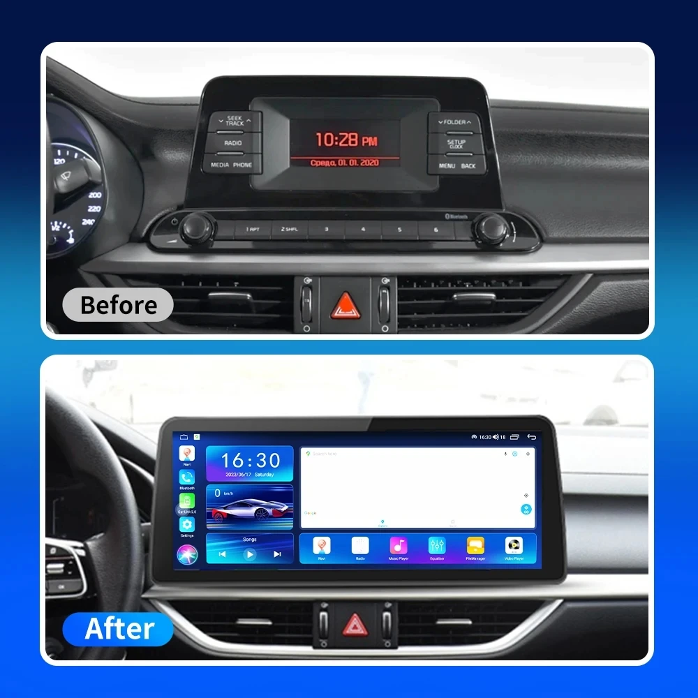 12.3 inch For Kia Cerato 4 Forte K3 2019 - 2022 Multimedia Radio  Car Stereo Autoradio 4G Wift Navigation 2Din DVD No DVD HU