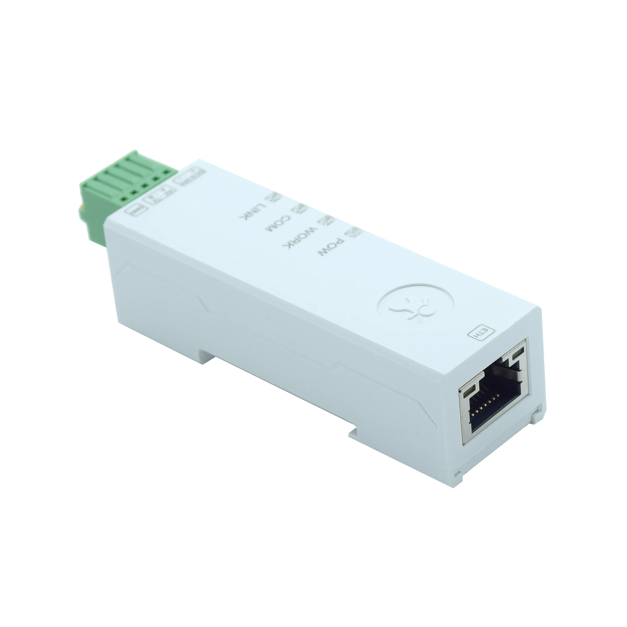 منفذ تسلسلي DIN-rail RS485 إلى محول إيثرنت خادم إنترنت الأشياء USR-DR134 يدعم Modbus #1