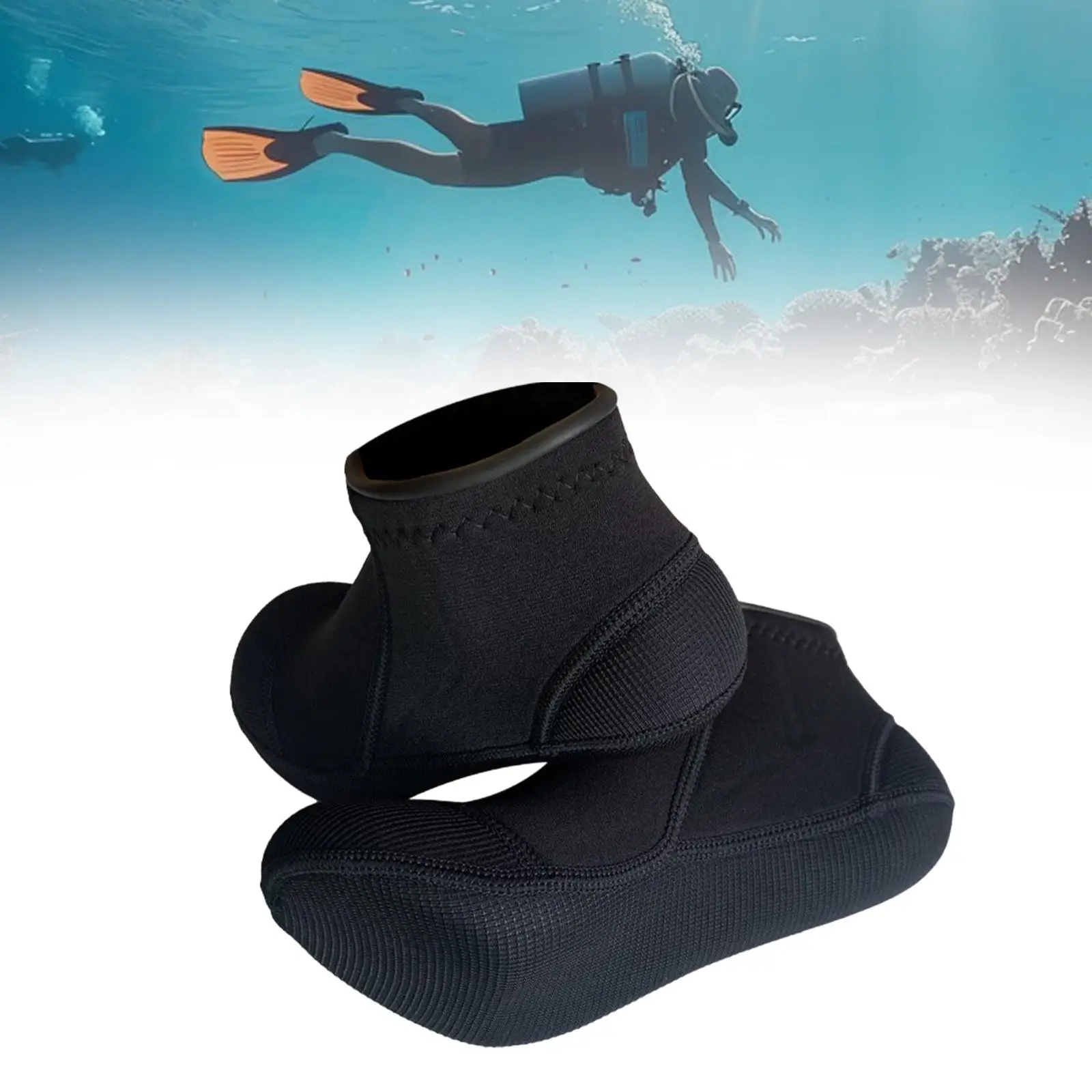 Diving Socks 3mm Neoprene Wetsuit Fin Booties for Snorkel Sailing Swimming