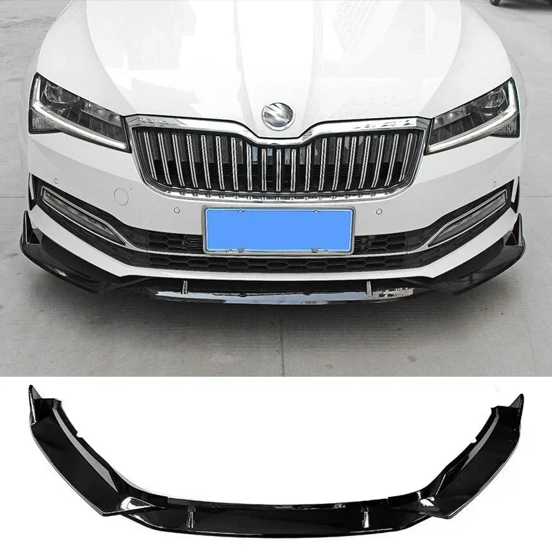 New! Splitter for SKODA SUPERB Front Skirts 2019-2022 Front Bumper Spoiler Car Body Kit Accessories Transform The Style