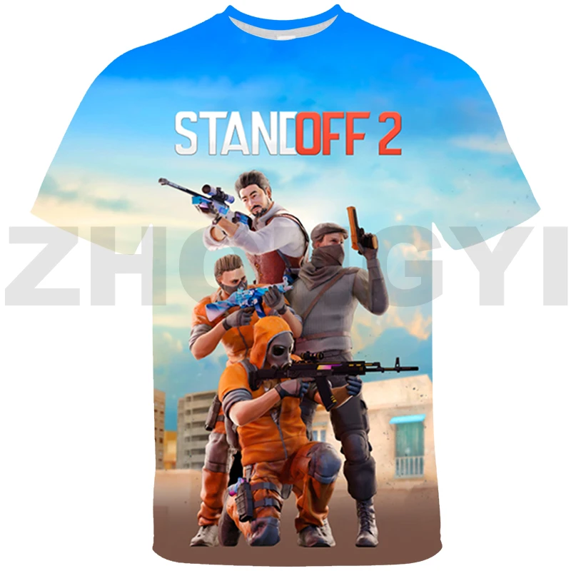 

Standoff 2 T-shirt Boys Assault Game Graphic T Shirts Women Summer Clothes Children Short Sleeve Men Oversized T Shirt Tees Tops