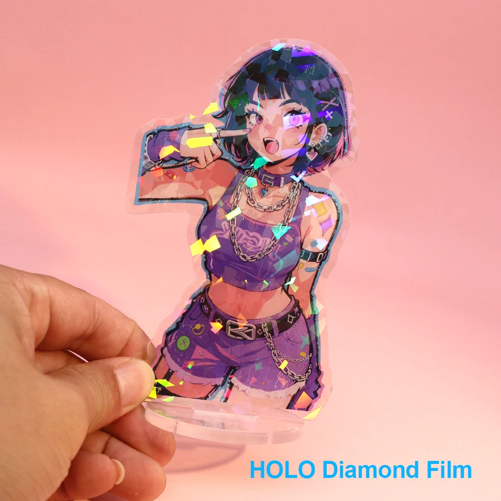 مخصص الخاص بك Standee أنيمي الشكل واضح الاكريليك الكرتون نموذج لوحة زخارف مكتب الصورة الدائمة علامة المفاتيح حامل للهدايا المشجعين