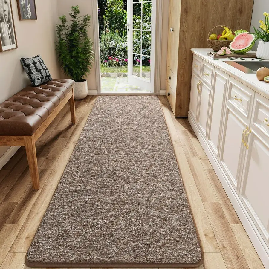 

Моющийся ковер-дорожка 2x8 для прихожей, длинные дорожки с мягкой пеной с эффектом памяти для спальни, ковровые дорожки с нескользящей основой для коридора