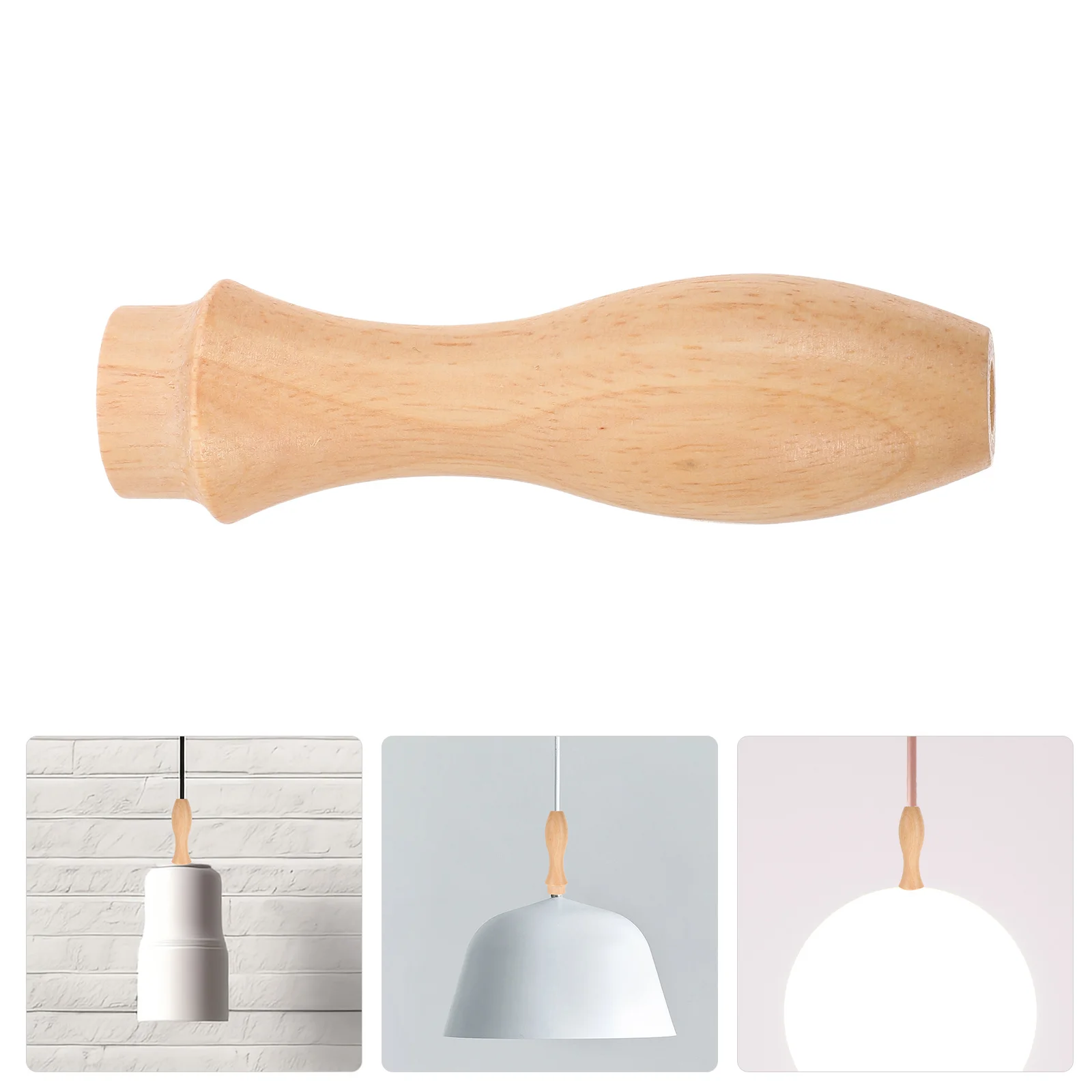 

Wooden Cord Grip Black Walnut Hanging Light Connector Ceiling Ch Accessories Wall Grips LED Bulb Tube Compatible Durable