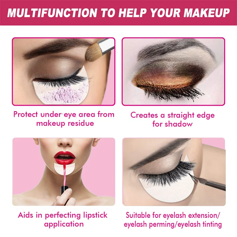10/20/50/100 pièces de protection pour les yeux, patchs sous les yeux jetables, faux cils, gel pour les yeux, coussinets pour le maquillage des lèvres, autocollants protecteurs