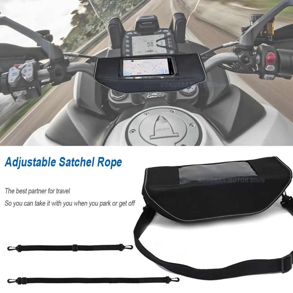 สำหรับ BMW K1600B K 1600 B K1600 Grand America GA รถจักรยานยนต์กันน้ำและกันฝุ่น Handlebar Storage BAG