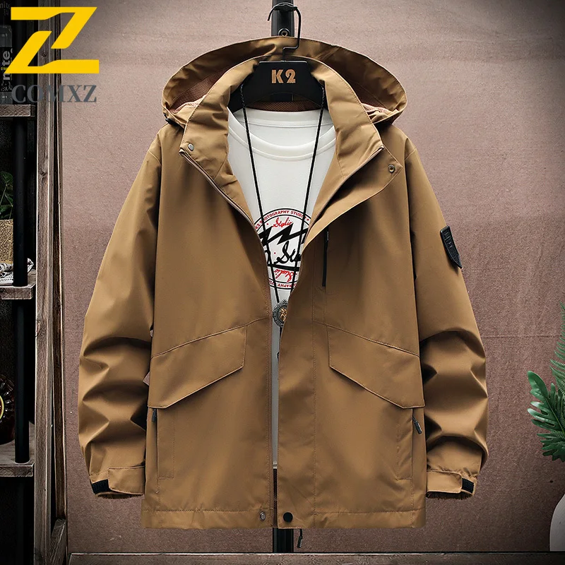 EiAO سترة واقية للزوجين غطاء محرك السيارة قابل للفصل مقاوم للرياح مقاوم للماء معطف خارجي أنيق للتنزه والتخييم والصيد ملابس عصرية 2025 #4