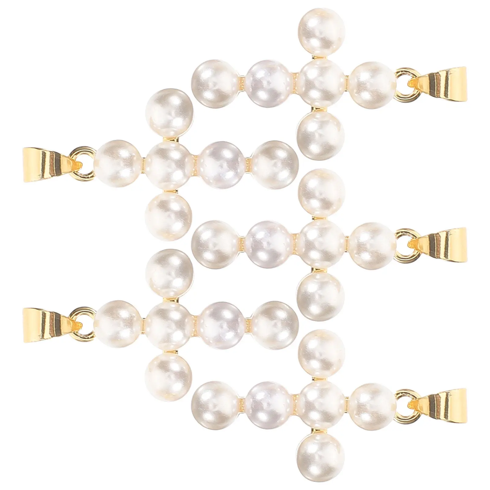 

5Pcs Cross Charm Pendant Lightweight Copper Alloy Mini Cross for Earrings Anklets Phone Accessories DIY Jewelry Making