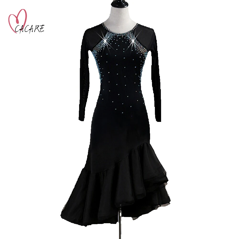 CACARE Vestido De Dança Latina Para Mulheres, Vestidos De Competição, Franjas, Trajes De Salsa, Salão De Baile, Tango, Personalizado, D0544