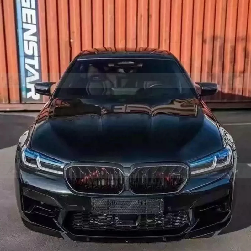 For BMW M5 F90 LCI Carbon Fiber Front Bumper Diffuser ST Style  Lip Front Chin Splitter Spoiler Body Kits