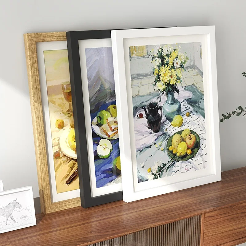 

Modern Minimalist A3 Large Size Picture Frame DIY Wall Hanging Handmade Artwork Sketch Framing Home Decor Rectangular Artific...