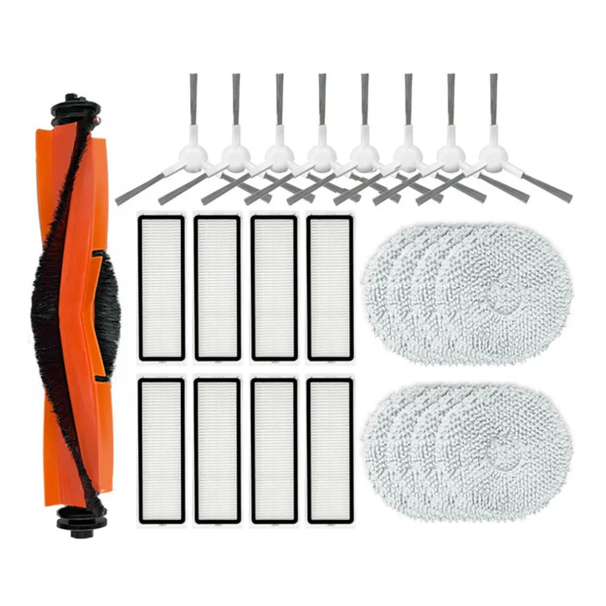 샤오미 로봇 진공 청소기 교체용 메인 사이드 브러시 걸레 천 헤파 필터 부품, X20 + / X20 플러스